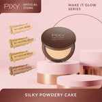 PIXY Make It Glow Silky Powdery Cake 401 Sandy Beige