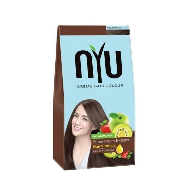 NYU CREME HAIR COLOR Ammonia Free Pewarna Rambut Cat Rambut Natural (Amonia Free)