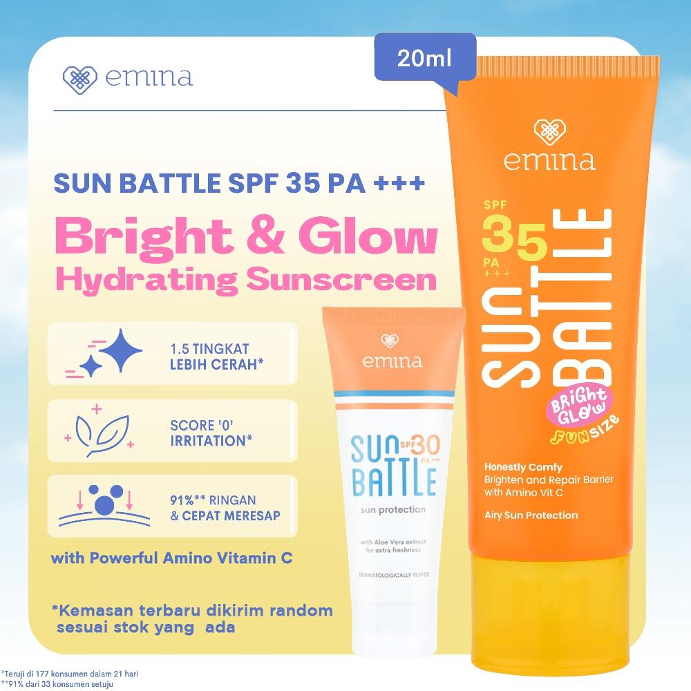 Emina Sun Protection & Sun Battle SPF Series | SPF 30 / SPF 45 / SPF 50 PA+++ | Serba Ada