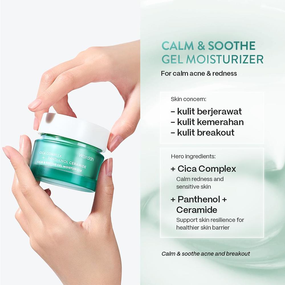 Serba Ada! WARDAH Gel Moisturizer 30g – Vitamin C, Cica, 14X Hyaluron, Tranexamic & a-Arbutin