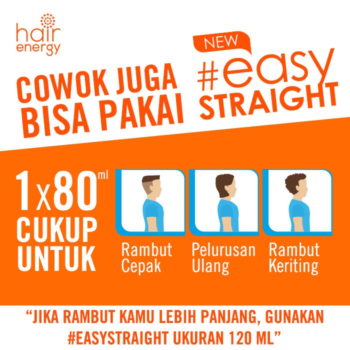 Makarizo Hair Energy Easy Straight - STRONG 120 mL Pelurus Rambut