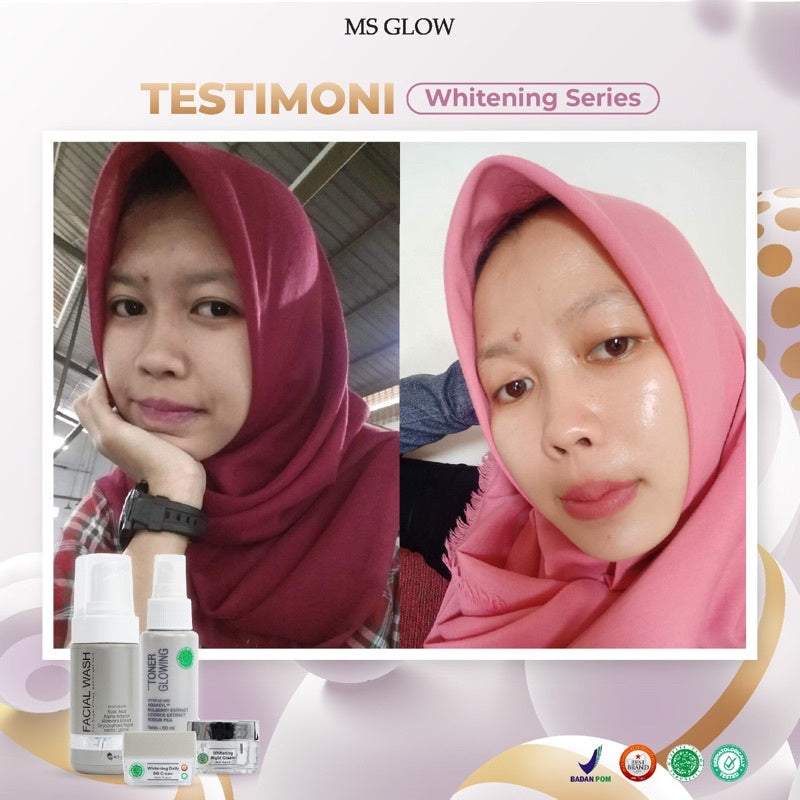 MS GLOW PAKET WAJAH  bonus produk & pouch
