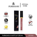 Purbasari Hi-Matte Lip Cream 09 Ixia / Matte Lipcream / Matte Lipstick - Lembut Tahan Lama Pelembab Pigmentasi Tinggi