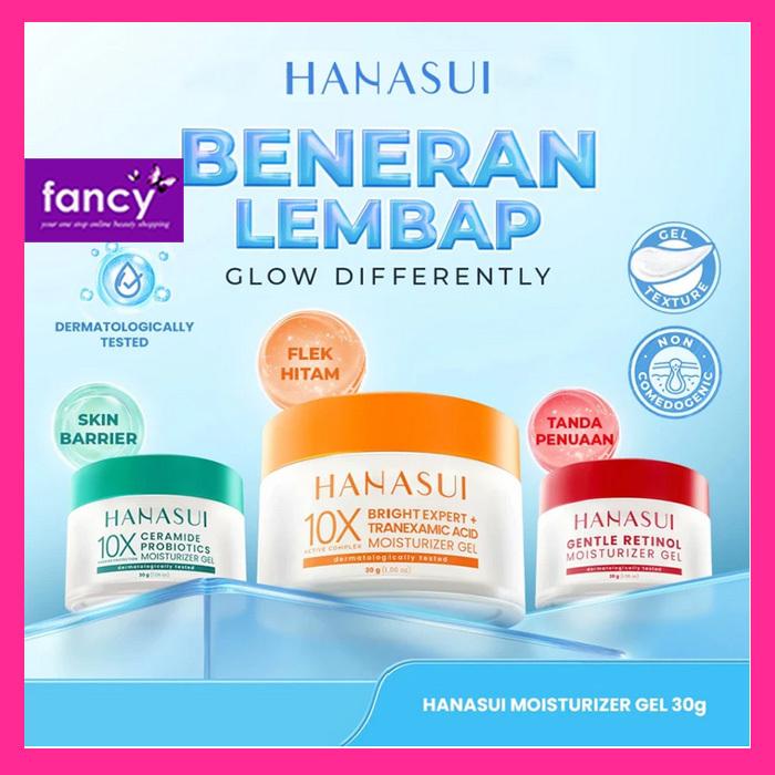 Hanasui Moisturizer Gel 30g – Ceramide Probiotics, Gentle Retinol & Bright Expert for Anti-Aging & Bright Skin