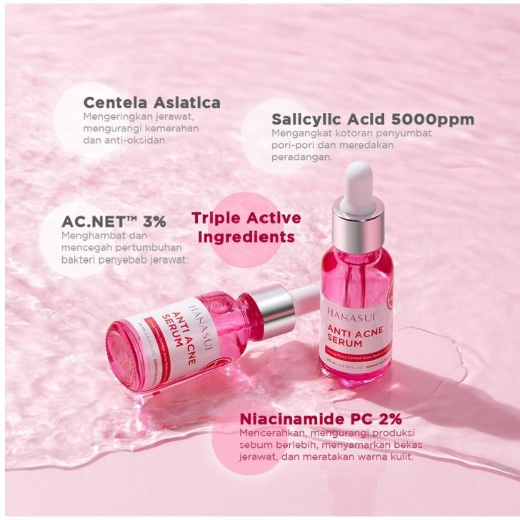 HANASUI Serum Gold Whitening Brightening / Vitamin C / Vitamin C+Collagen / Anti-Acne BPOM / PEELING / BRIGHTEXPERT / Advance Retinol / Exfoliating