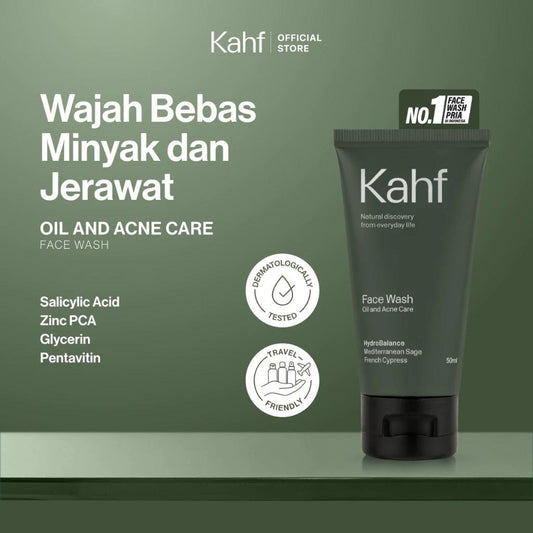Kahf Daily Face Wash for Men (50ml) - Combat Oil & Acne