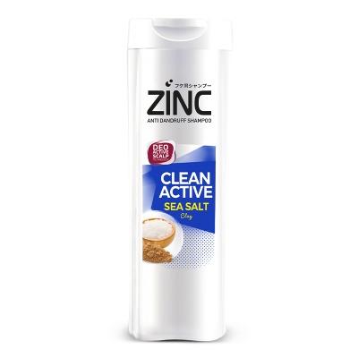 Zinc Anti Dandruff Shampoo Clean Active with Sea Salt – 170ml Deep Clean & Refreshing Scalp Care | Purifies from Dirt, Oil & Dandruff