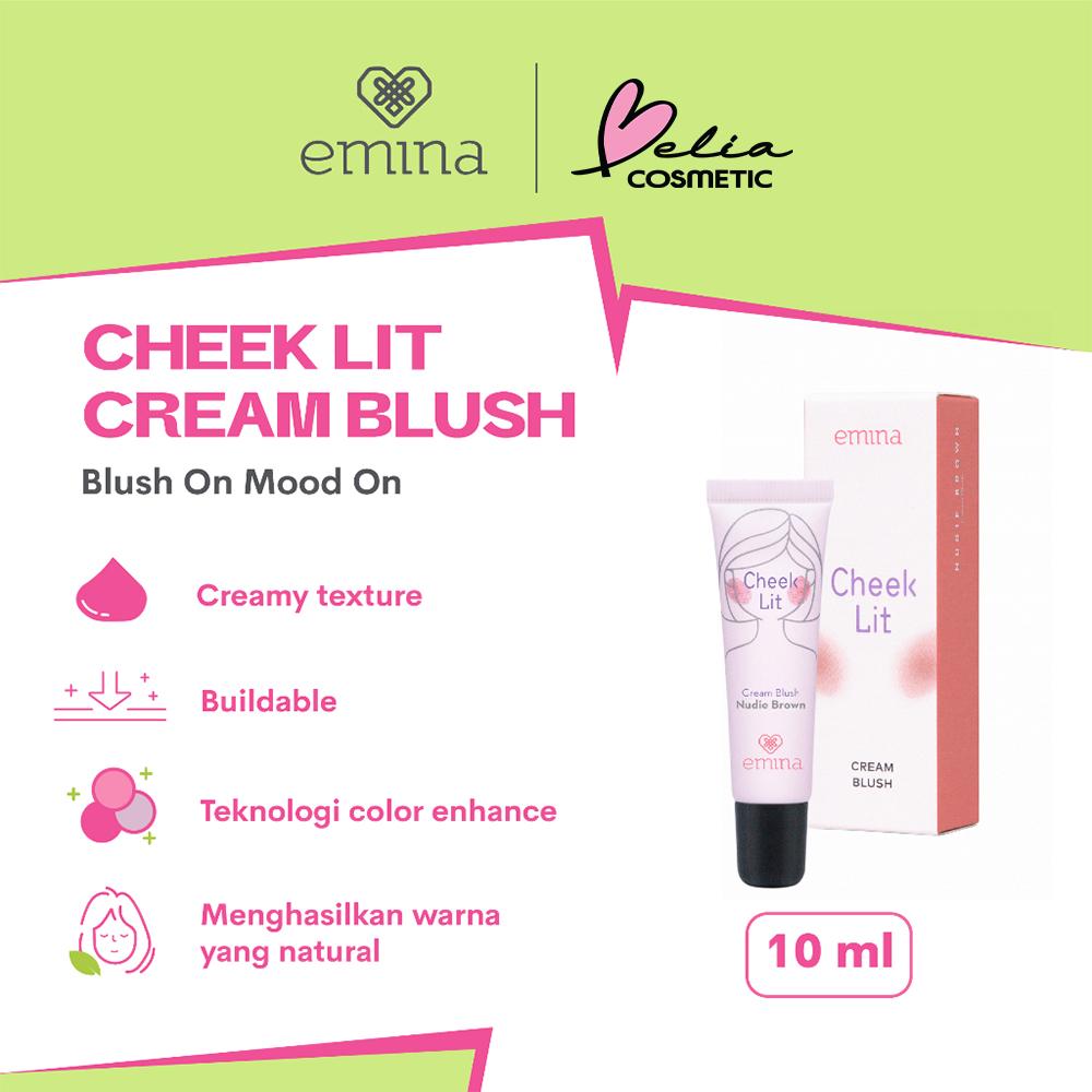 Emina Cheek Lit Cream Blush | Long-Lasting Natural Glow | 10mL