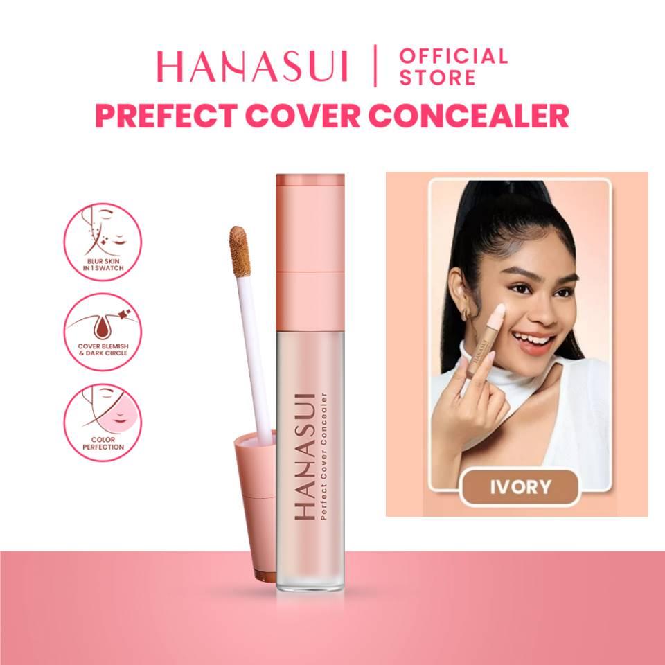 Hanasui Base Make Up Series - Poreless Mattifying Primer Perfect Stay Foundation & Perfect Cover Concealer Makeup Set