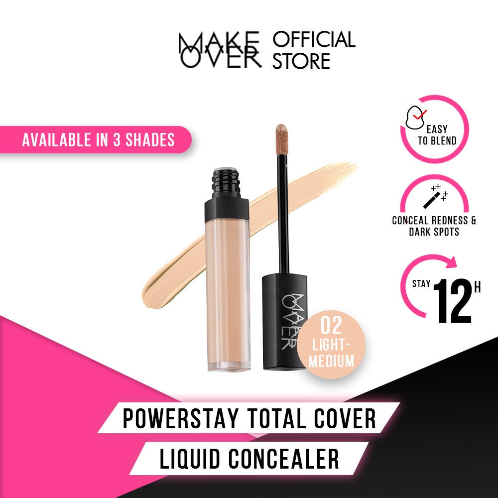 MAKE OVER Powerstay Total Cover Liquid Concealer 6.5 ml - Concealer Liquid