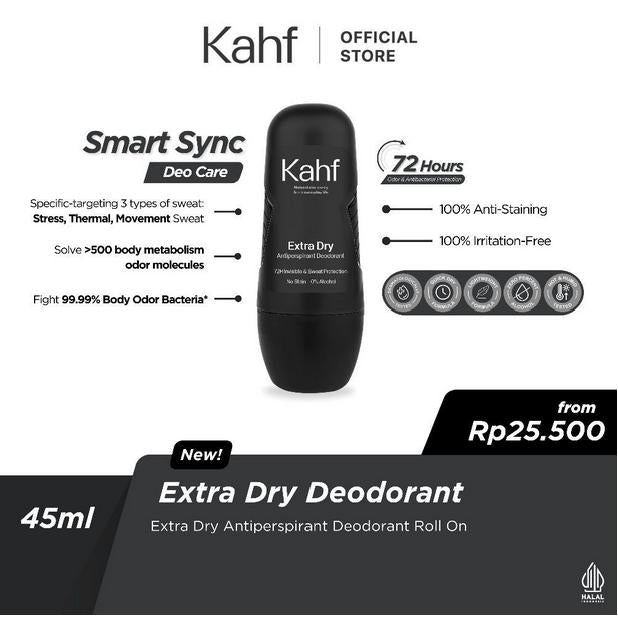 Kahf Antiperspirant Deodorant Roll On 45 ml - Deodorant Pria