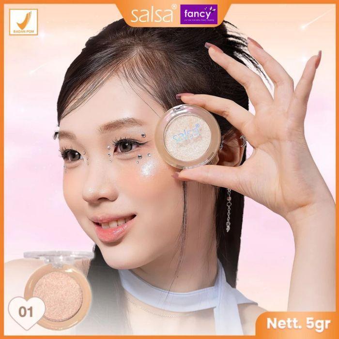 Salsa Galaxy Highlighter – Shimmer Glow Makeup for Face & Cheeks | High Pigmented Korean Douyin Style