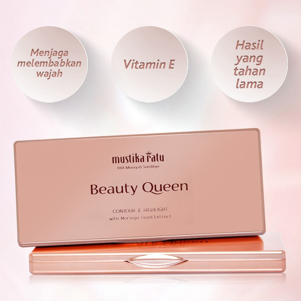 Beauty Queen Contour & Highlight Powder Face Sculpt Cream Mustika Ratu