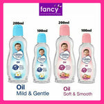 Cussons BABY OIL 100 (50+50) / 200 (100+100) ml Wangi Lembut Mild Gentle Soft Smooth