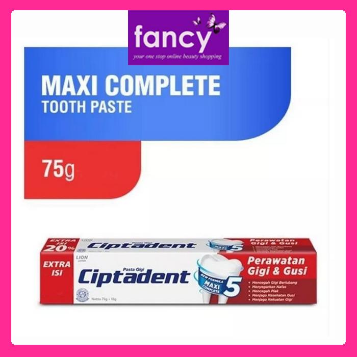 Ciptadent Pasta Gigi 75 gr MAXI COMPLETE ORI / FRESH MINT / COOL MINT