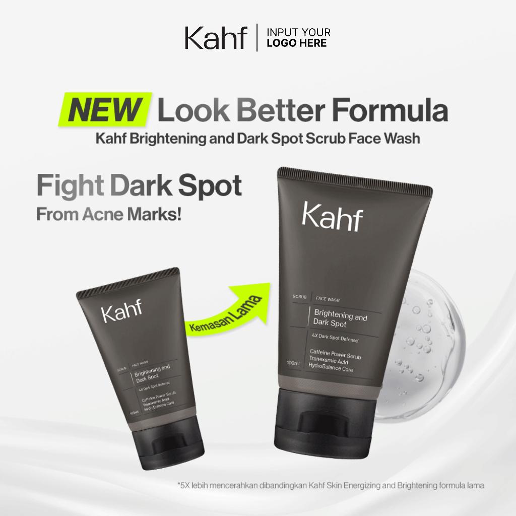 KAHF Face Wash 100 ml Energizing & Brightening / Oil & Acne / Oil & Comedo / Scrub / Acne Pore Cleanse Scrub NEW