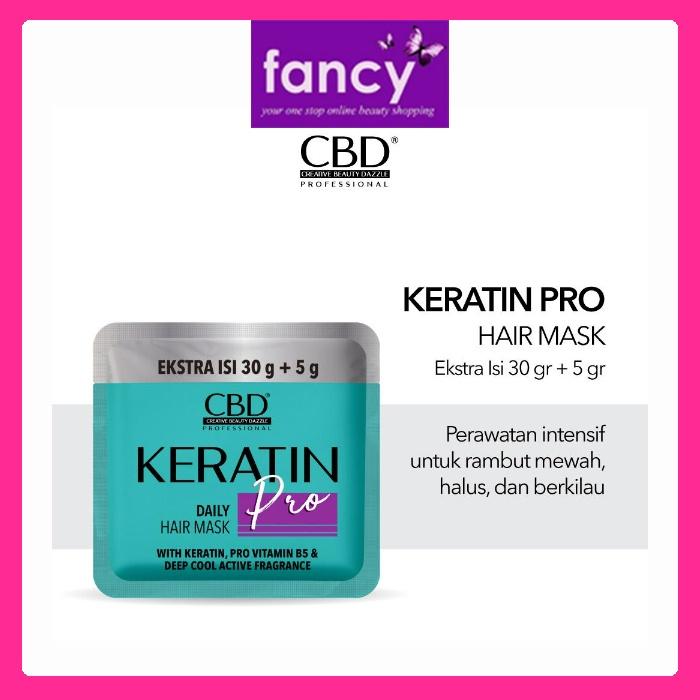 CBD Professional Keratin Pro Hair Mask Sachet 35g – Smooth & Shiny Hair Treatment