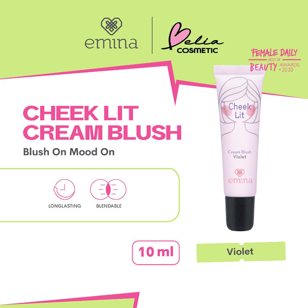 Emina Cheek Lit Cream Blush | Long-Lasting Natural Glow | 10mL
