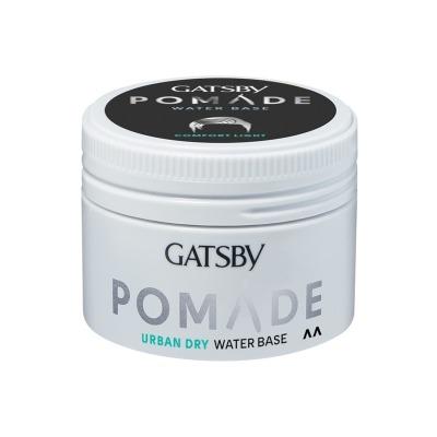 GATSBY Urban Dry Pomade 75g – Matte Finish, Dry Texture, Strong Hold Perfect for Effortless, Urban-Inspired Hairstyles | Non-Greasy | Easy to Wash Out