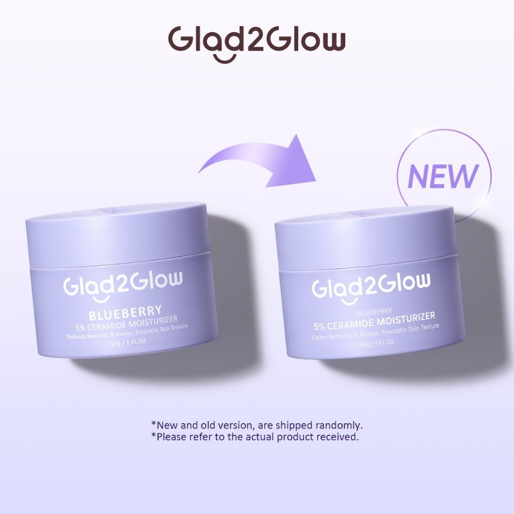Glad2Glow All Series - Blueberry Moisturizer Cream, Pomegranate Cleanser, Volcano Acne Clay Stick for Fresh & Healthy Skin Care | Variants No. 01-14