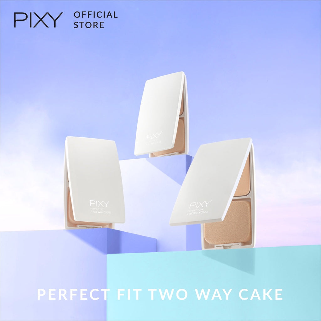 PIXY Perfect Fit Two Way Cake 05 Natural White + Eye Brow Brown