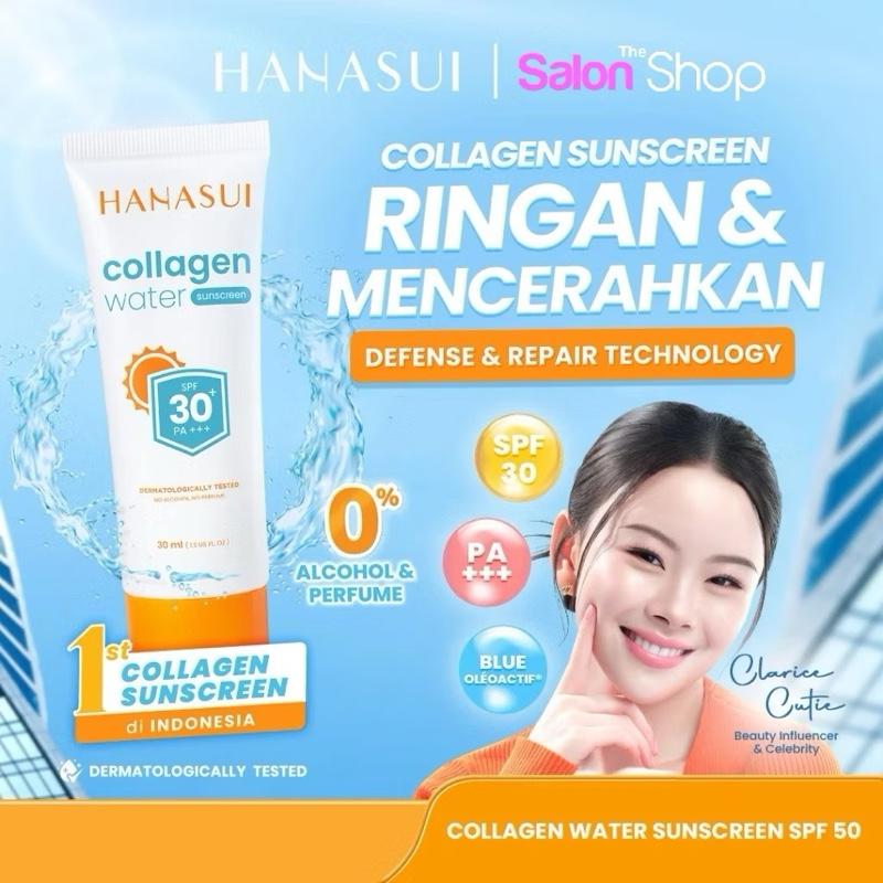 Hanasui Collagen Water Sunscreen SPF 50 – Hydrating Sun Protection for Radiant Skin (30ml)