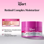 Lumixpert 3x Retinol Complex Moisturizer Membantu regenerasi kulit dengan stabil untuk merawat kulit berjerawat, menghaluskan tekstur