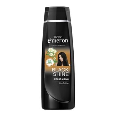 Emeron Black Shine Shampoo with Urang Aring 170ml – For Shiny, Healthy Black Hair