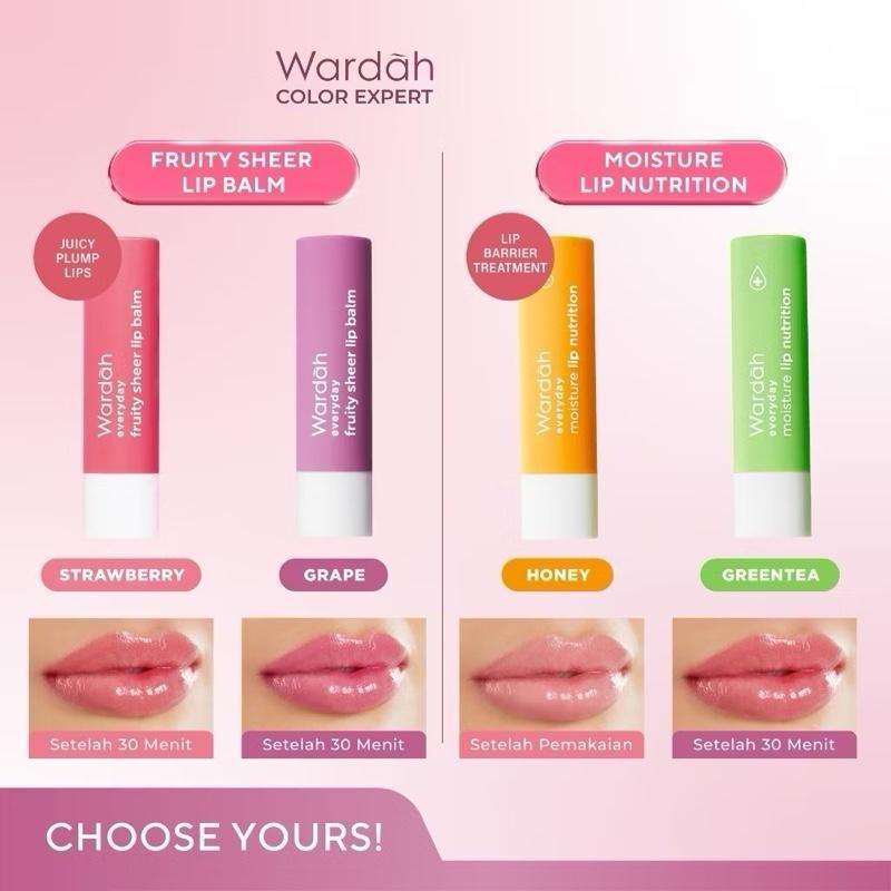 Wardah Fruity Kiss Moisture Balm – Everyday Lip Nutrition