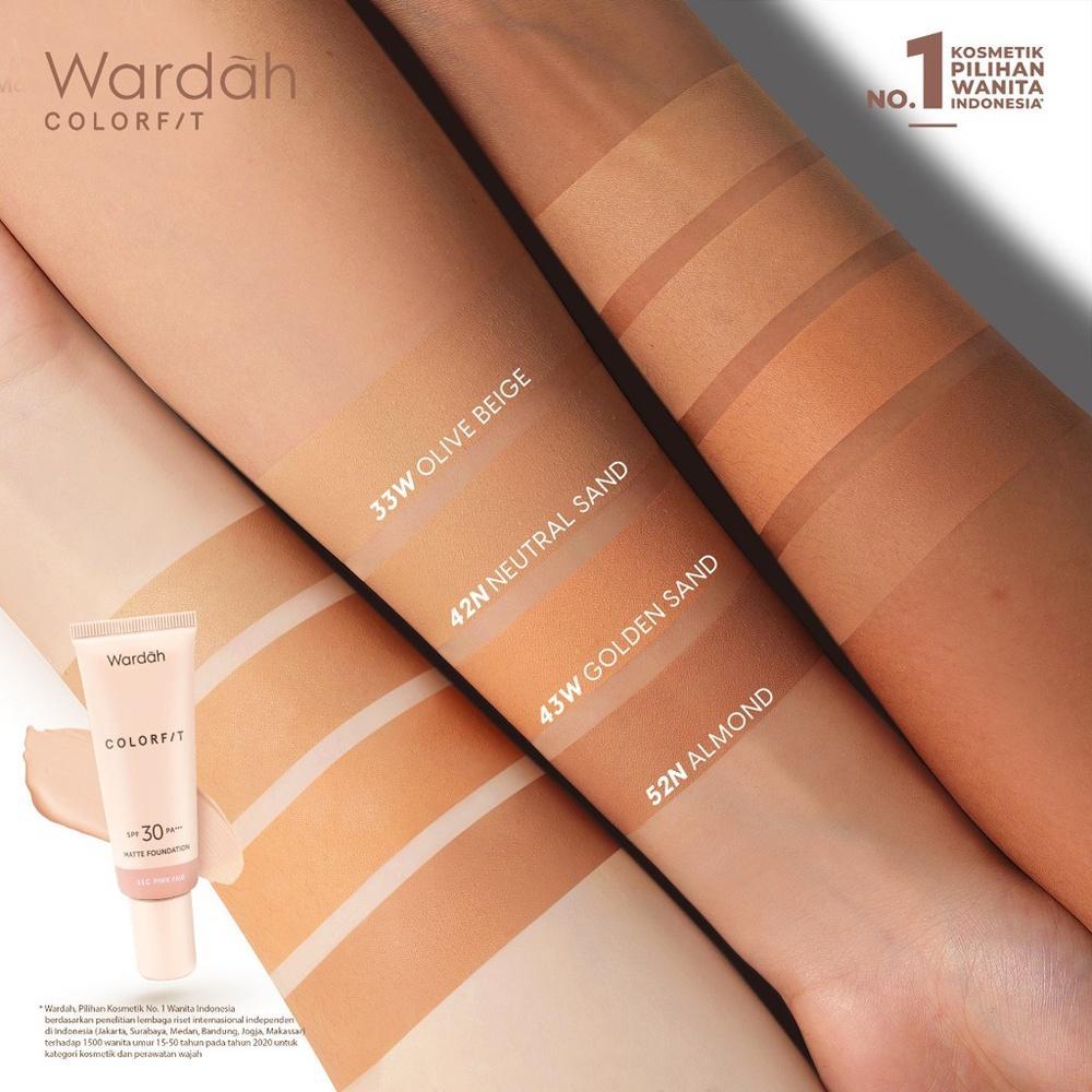 WARDAH Colorfit Matte Foundation 25ml – SPF 30 PA+++ | Long-Lasting Matte Base
