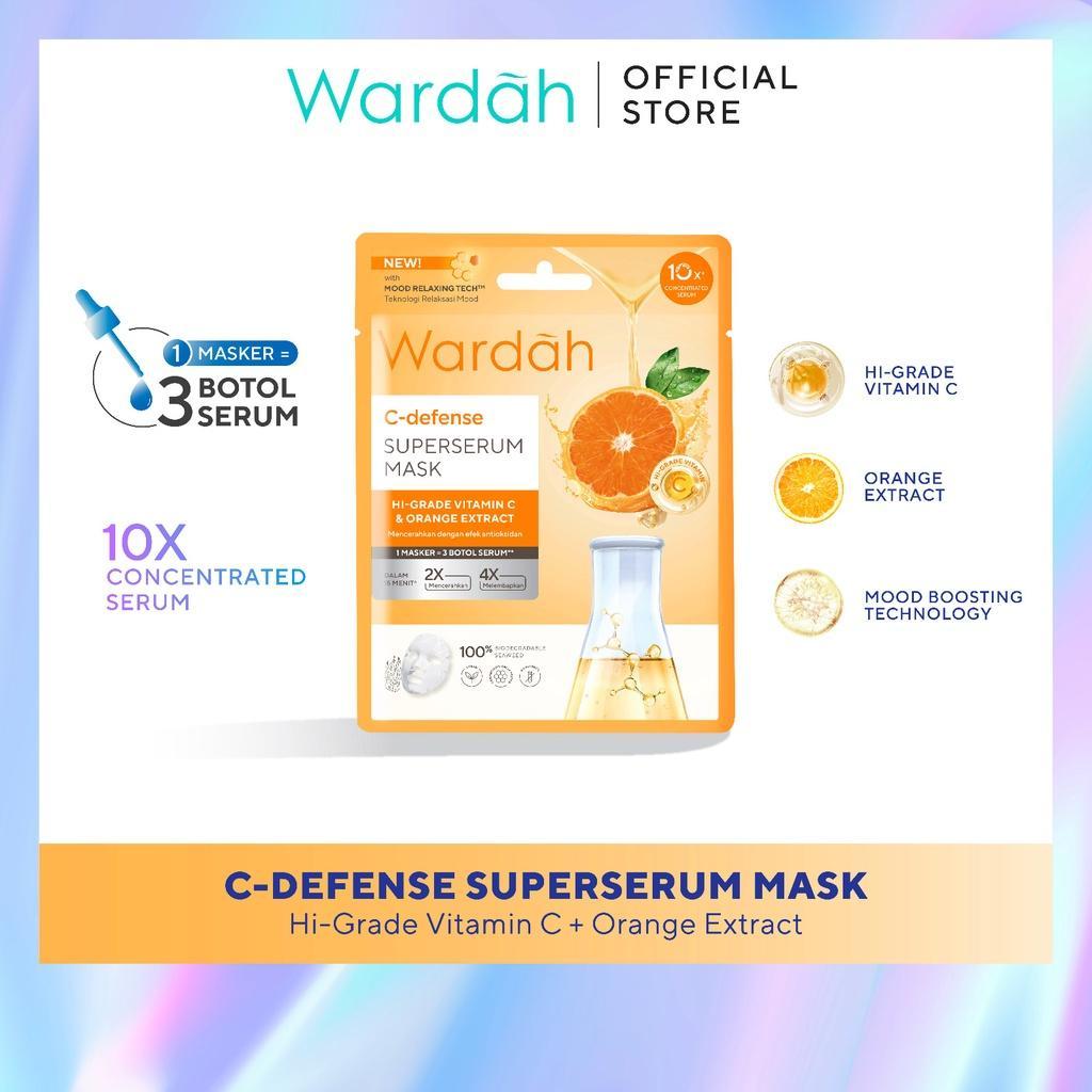Wardah SuperSerum Mask 20ml | 10x Serum Power | Brightening & Hydrating Sheet Mask – Serba Ada