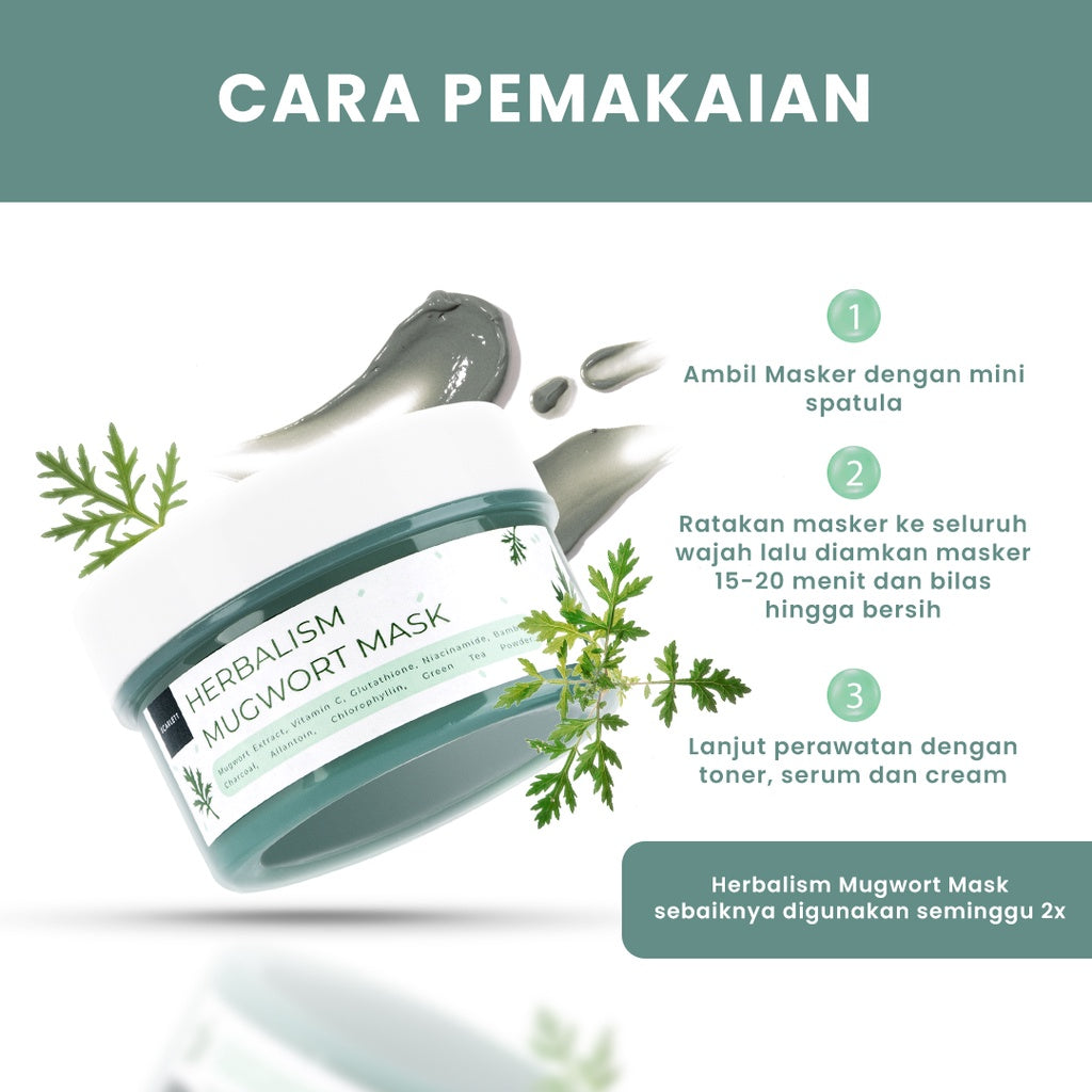 Scarlett Whitening Herbalism Mugwort Mask