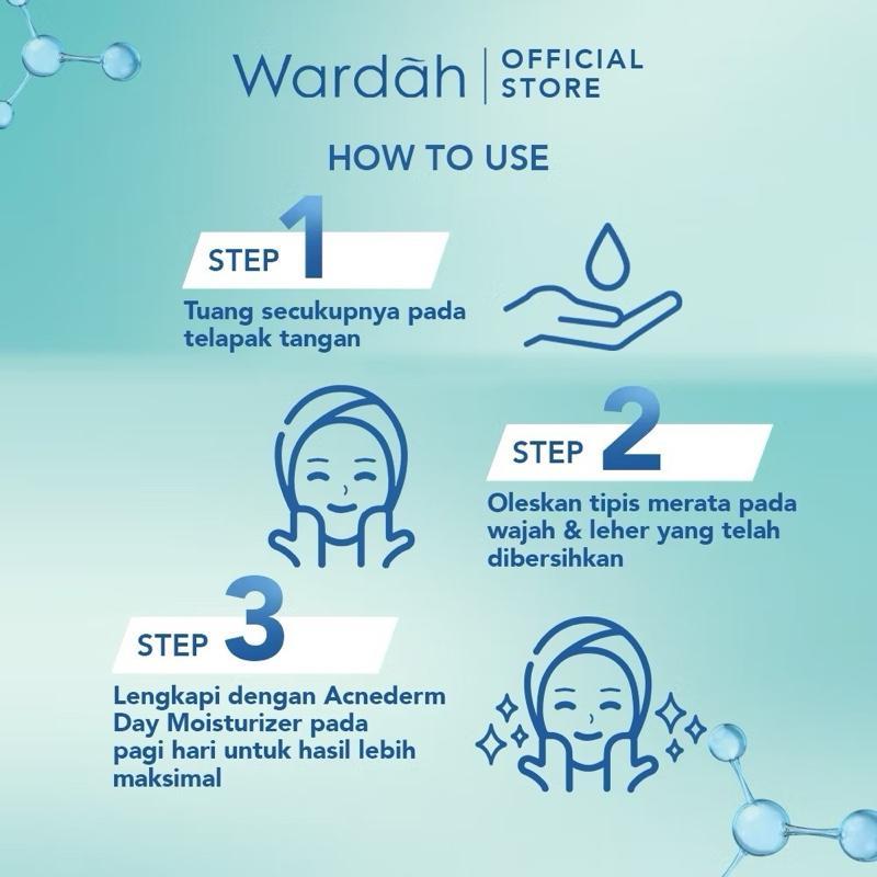 Wardah Acnederm BHA Night Cream – Clear Skin Glow Moisturizer for Acne-Prone Face (40ml)