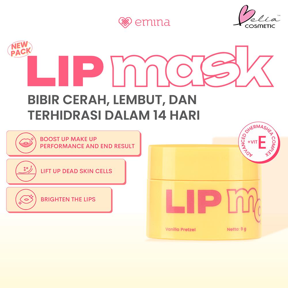 EMINA Lip Mask & Watercolor Lip Serum | Overnight Care & Lip Tint Serum | Serba Ada