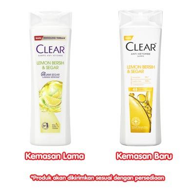 CLEAR Lemon Fresh Anti-Dandruff Shampoo 300ml Long-Lasting Freshness | Oil & Dandruff Control | Deep Clean for Oily Scalp