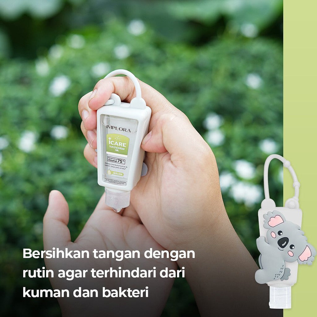 Implora Icare Hand Sanitizer Gel 30ml | Pembersih Tangan - Gantungan Karakter Soap Tanpa Bilas