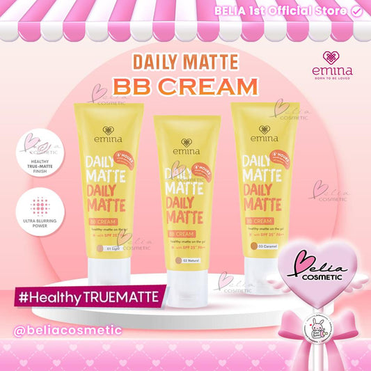 Emina Daily Matte BB Cream 16g | Lightweight Moisturizing Matte Finish with Oil Control