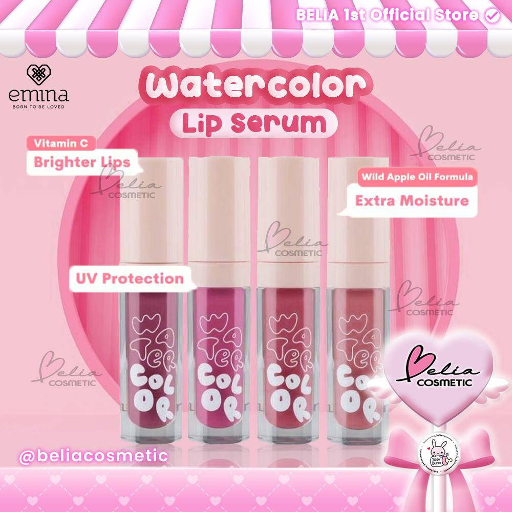 Emina Watercolor Glow Lip Serum | Tinted Lip Care | Brightens in 7 Days