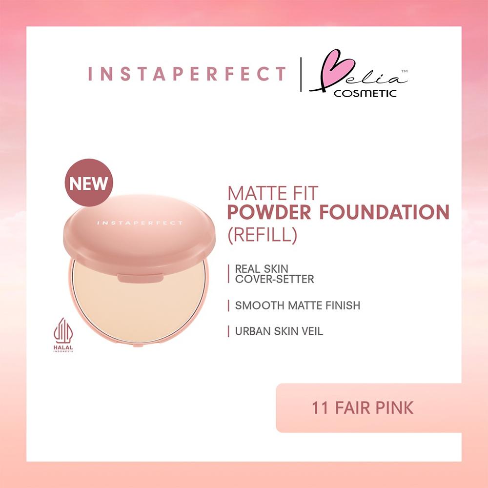 WARDAH Instaperfect Matte Fit Powder Foundation Refill – 13g | Shine Control | BPOM