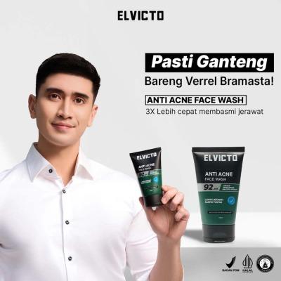 Elvicto Men’s Anti-Acne Facial Cleanser 100ml | Deep Clean + Acne Control for Oily & Breakout-Prone Skin
