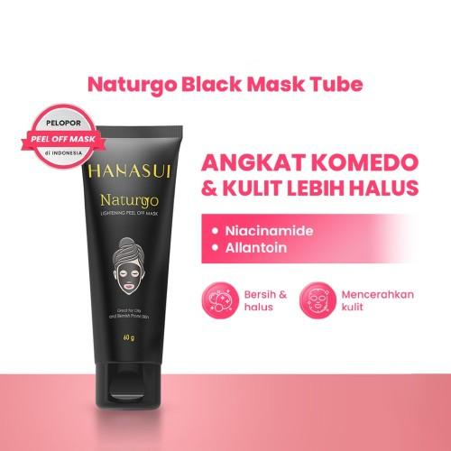 HANASUI Naturgo & Egg White Peel Off Mask Tube - 60g & 80g | Halal Skincare for Natural Glow