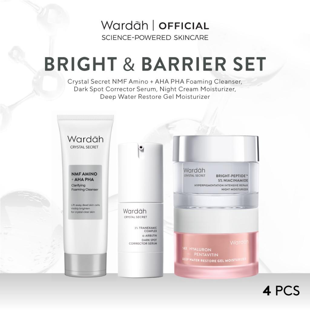 WARDAH Essential Skincare Set | Serum + Moisturizer + Cleanser | Azeclair Acne Control, Vitamin C Healthy Glow, Tranexamic Dark Spot Solution, Pentavitin Hydration | Complete Daily Skincare Routine