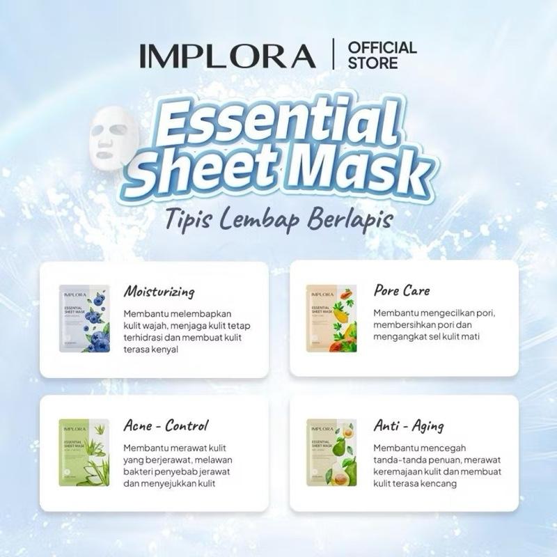 Implora GlowGuard 12-in-1 Skin Savior Masks (Anti-Aging & Acne Control)