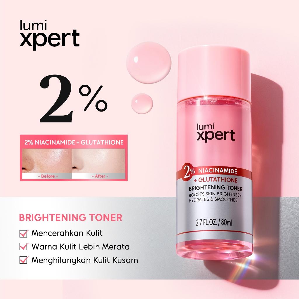 Lumixpert 2% Niacinamide Brightening Toner Mencerahkan warna kulit, mengurangi tampilan kusam Menghidrasi kulit secara mendalam