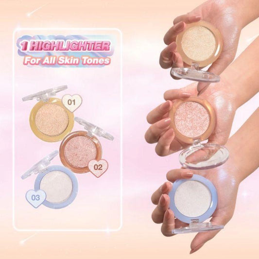 Salsa Galaxy Highlighter – Shimmer Glow Makeup for Face & Cheeks | High Pigmented Korean Douyin Style