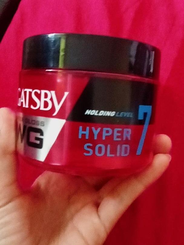 Gatsby Water Gloss Hyper Solid 75g – Ultra Strong Wet Look Hold for Sharp, Lasting Style
