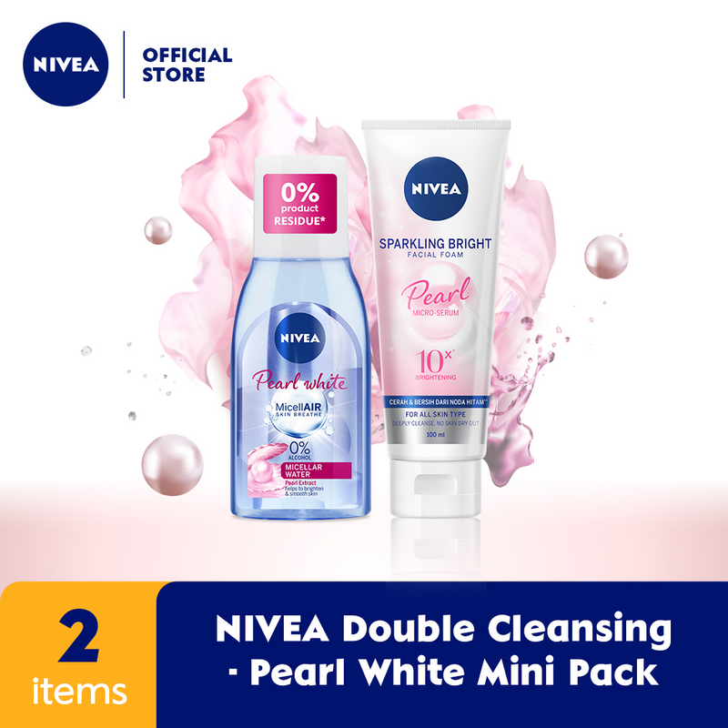 NIVEA Sparkling White Facial Foam + MicellAir Pearl & White 125mL