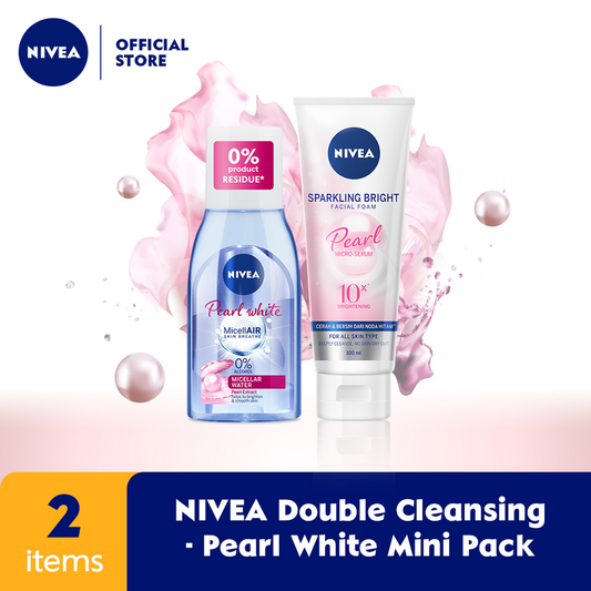 NIVEA Sparkling White Facial Foam + MicellAir Pearl & White 125mL