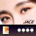Softlens Top Gel Jace Pop Brown / Grey / Brown / Blue  - BISA MINUS ( -0.50 s/d -10.00 )