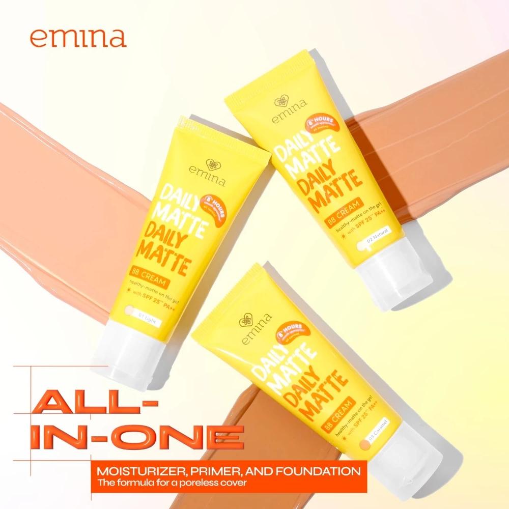 Emina Daily Matte BB Cream 16g | Lightweight Moisturizing Matte Finish with Oil Control